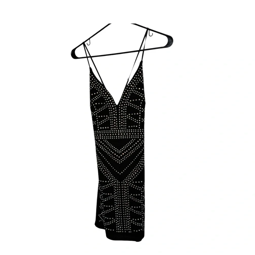 Elegant Black Studded Dress Size M